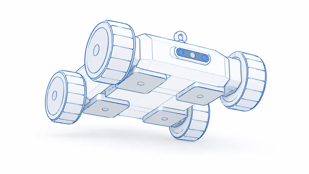 Climbing robot illustration