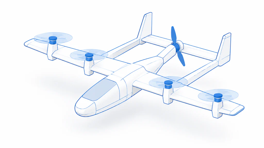 Uncrewed aerial vehicle illustration