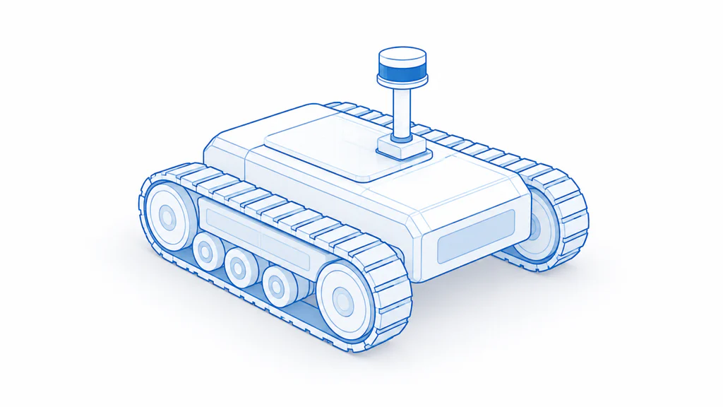 Uncrewed ground vehicle illustration